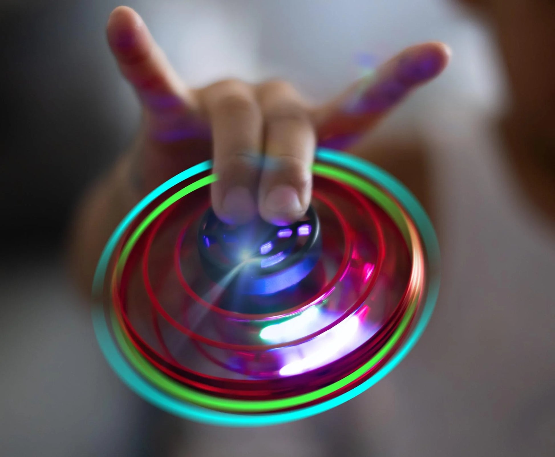 Flying Boomerang Drone Spinner Fidget Toy | Red